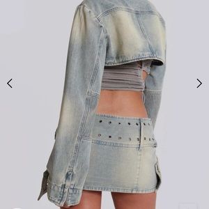 Jaded London Denim Assassin Ultra Cropped Jacket